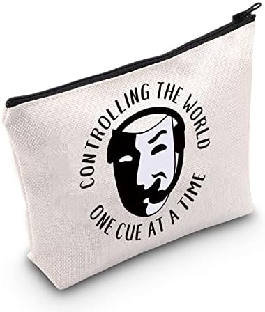 Pofull Stage Makeup Bag Comedy Masks Presente Controlando o mundo Um sugestão de cada vez