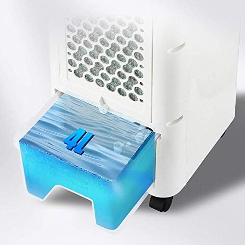 Fã de ar condicionado TJZY, resfriador de ar móvel portátil em casa, com controle remoto, 60w