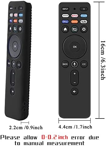 Caso remoto de silicone de protetor Chunghop compatível com Vizio XRT260 Smart TV Remote Controle,