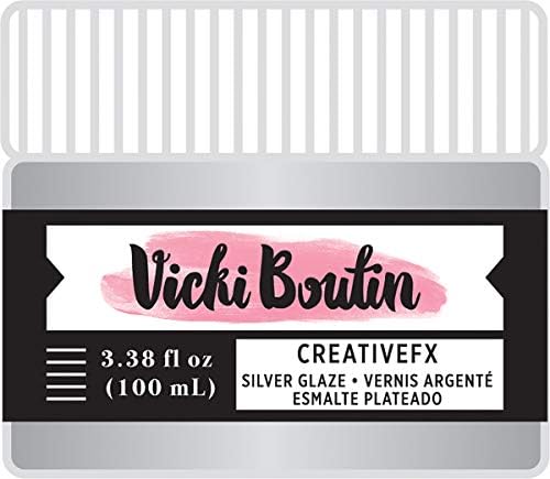 American Crafts Silver Vicki Boutin Media mista Creative FX Glaze 3.38oz
