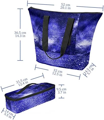 Baga de lancheira para homens, lancheiras isoladas, lancheiras reutilizáveis ​​para trabalho e viagens, universo nebulosa galáxia espacial roxo