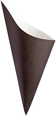 Restaurantware Conetek de 11,5 polegadas e ecologicamente corretos Cones de comida: Perfeita para aperitivos - Cone de papel seguro para alimentos com estilo de jornal - descartável e reciclável - 100 -CT - Restaurantware