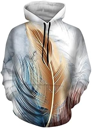 Masculino com capuz elegante design legal impressão gráfica Pullhirt Pullover