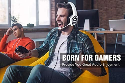 Fones de ouvido Bengoo G9700 Gaming fone de ouvido para PS4 PS5 Xbox One Controlador PC, cancelamento de