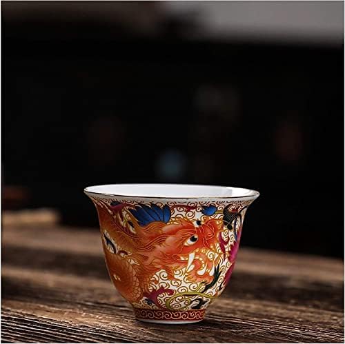 Razzum chinês gongfu chá conjunto de chá de palácio chinês e dragão de porcelana e phoenix xícara de xícara de