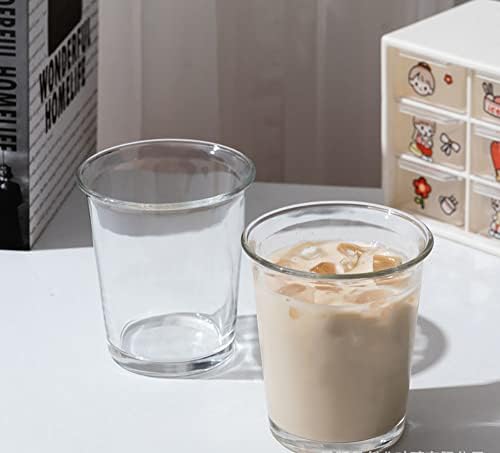 Givsses bebendo copos - 11 oz de copos de vidro fofo - Presente de café - Boho Style Clear Water Glasses
