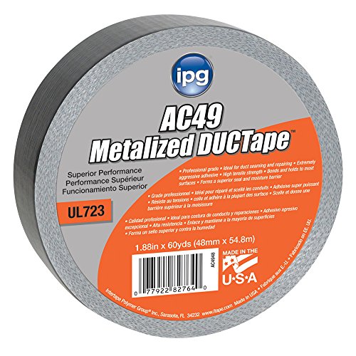 IPG DUCTAPE AC49 AC49, 1,88 x 60 m, metalizado
