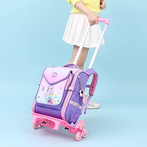 Seis rodas Bolsa de malas para meninas para meninos meninas Oxford Férias rolando mochila crianças viajando bagagem