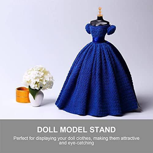 Excelt 5pcs vestido de boneca plástico forma modelo boneca mannnequin stand racks vestido de vestido de plástico