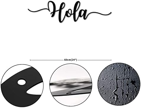 Hola Word Art Sinal de caligrafia Decorativa sinal de negócios sinal de negócios, personalizado com orifícios,