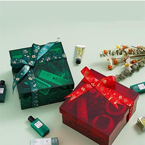 Caixa de presente de acrílico grande com tampas coloridas caixas de exibição de acrílico colorido caixas de