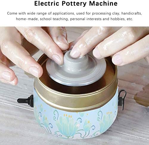 Mini Máquina de Rodas de Cerâmica, Máquina de Formação de Rodas de Potter elétrico de cerâmica com ferramentas