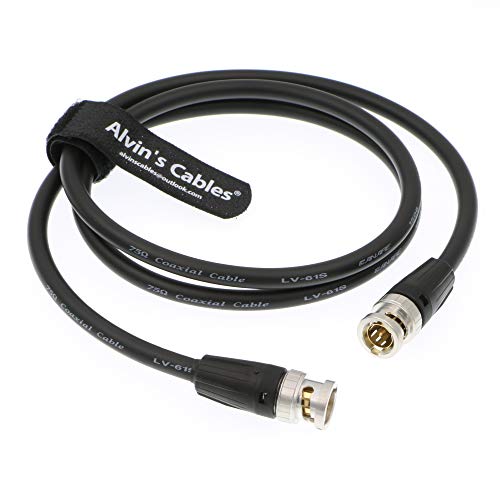 Cabos de Alvin 12g HD SDI Video Coaxial Cable BNC masculino para masculino para câmera de vídeo 4K