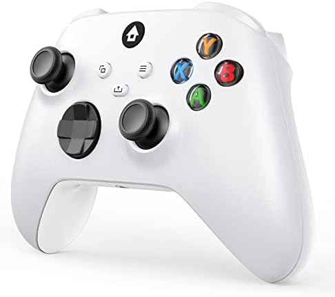 Xbox Wireless Controller para Xbox One, Xbox Series X/S, Xbox One X/S, Windows PC, 2,4 GHz Wireless Adapte Controller com Jack de fone de ouvido de 3,5 mm - branco