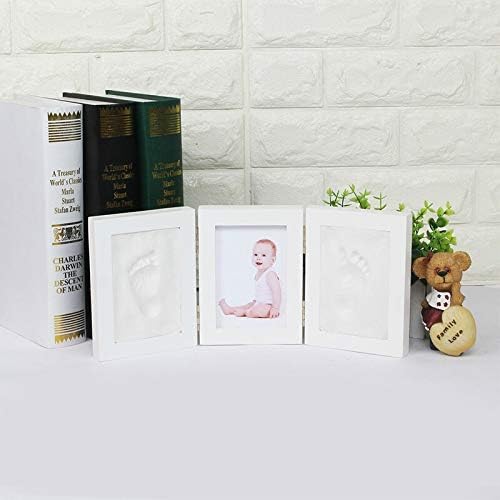 Dlvkhkl fofo photo moldure pegada de bebê ou impressão à mão Prind Set fundido de handprint Inkpad de argila
