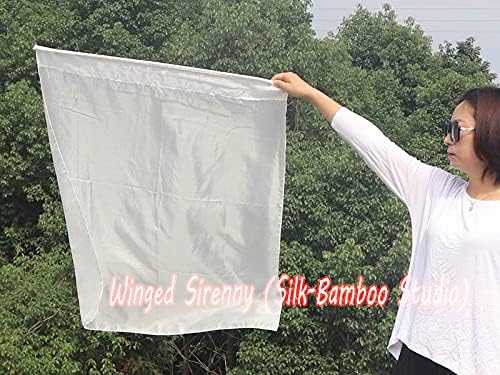 Sirenny 33 Bandeiras de seda juvenil para a dança da prrie cristã, banner de adoração profética da igreja