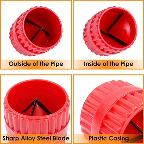 Produtos LBG 2 peças Enter-Oter Tubs Reamer, ferramenta de chanfro de tubo de acrílico para tubos de PVC/PPR/cobre/latão/alumínio