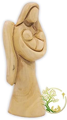 Anjo da Guardian Holding Baby Twins estátua Nursery Decor- Presente religioso para presente de bebê gêmeo | Presente abatido | Perda de gêmeos ou aborto bebê