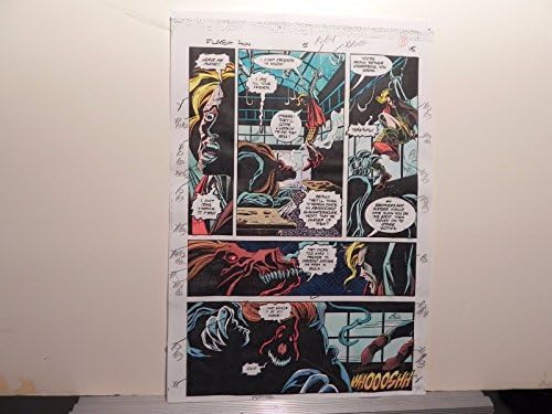 Guia de cores anual nº 5 Flash assinado por Adrienne Roy PG15 DC Superhero Vintage