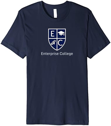 Enterprise College no verão em um dia quente. Camiseta premium