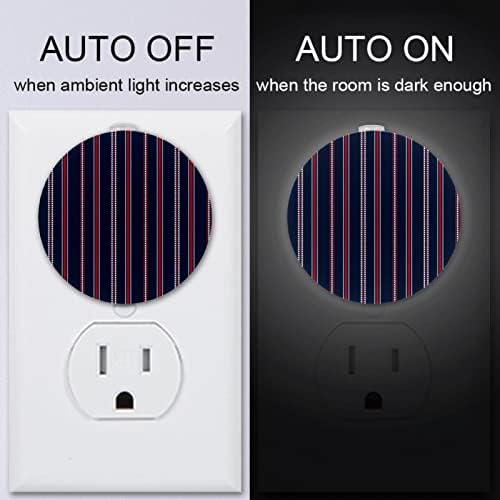 2 Pacote de plug-in Nightlight LED Night Light com sensor de entardecer ao amanhecer para o quarto de