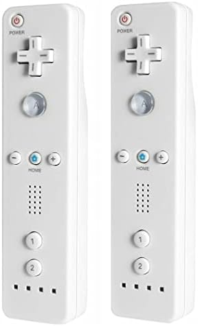 Pacote 2 do controlador 2, controladores remotos para Wii com caixa de silício e cinta para Wii e Wii