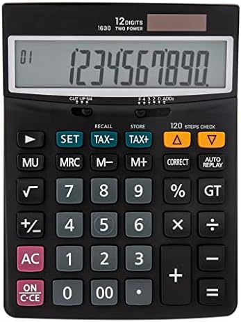 Calculadora JFGJL 120 Etapas Verifique as calculadoras de impostos de 12 dígitos Bateria e Solar