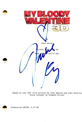 Jaime King assinou autógrafo - My Bloody Valentine 3D Full Movie Script - Jensen Ackles, Sin City, Pearl Harbor,