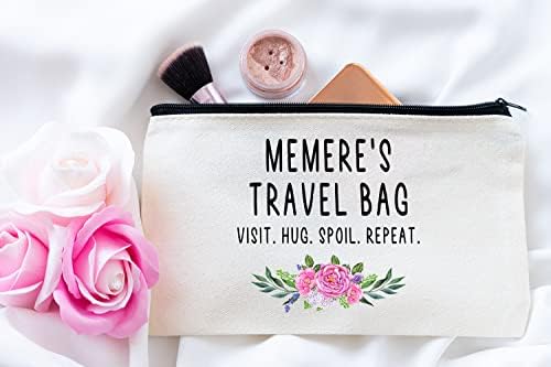 Meme Travel Bag - Meme Gift - Grandma Makeup Bag - Meme de presente de aniversário - Presente do dia da mãe - Bolsa de cosméticos de viagem de netos