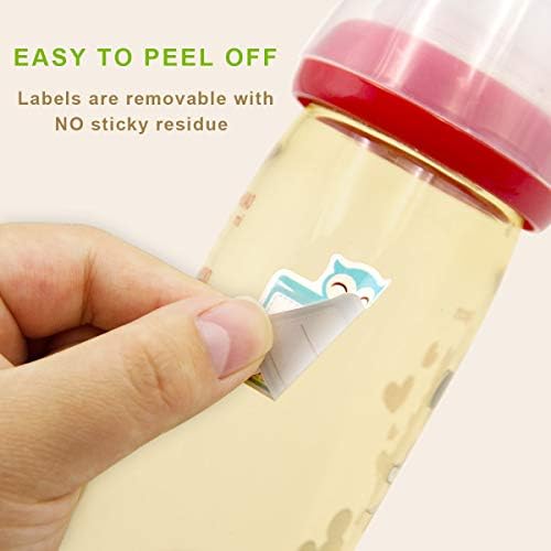 Recipientes de alimentos adesivos de creche rótulos removíveis rótulos à prova d'água para a cozinha garrafa