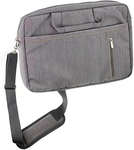 Navitech Grey Grey Sleek Water Resister Travel Bag - Compatível com o Asus Proart Studiobook
