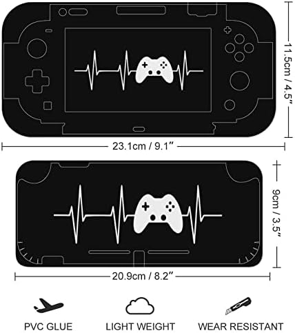 Adesivos para jogadores de batimentos cardíacos adesivos de filme protetores personalizados adesivos de embrulho completo compatíveis com nintendo switch