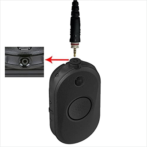Monicona C Shape Walkie Talkie fone de ouvido com microfone para Motorola ClPE Plus Clp446e Clp1010e Clp1080E CLP1083E