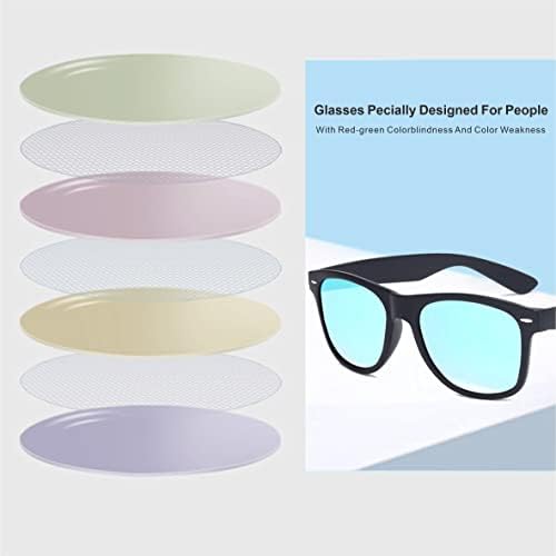 Óculos de cor daltônicos ， copos de dores para homens para anormalidades de visão de cores internas e externas