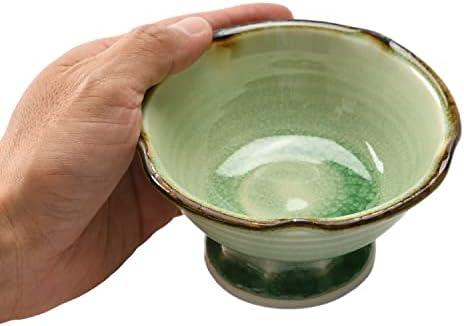 Vidro cinzas videiras em forma de ameixa em forma de 4,7 x 2,8 polegadas | Louça de jantar japonesa