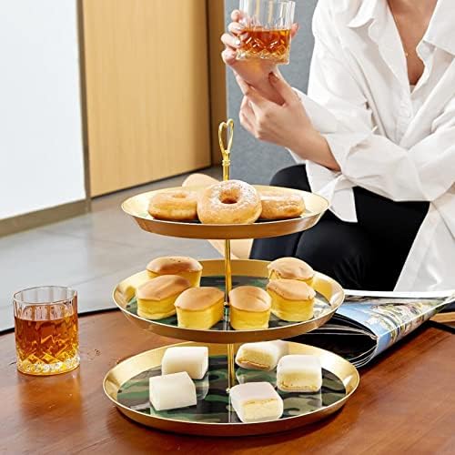 Conjunto de exibição de mesa de sobremesa, suporte de cupcakes de ouro, estandes de sobremesa,