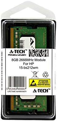 Módulo A-Tech 8GB para HP 15-BS212WM Laptop & Notebook Compatível DDR4 2666MHz Memória RAM