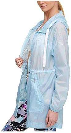 Calvin Klein Performance Print-Print Hooded Jacket Crystal Blue Combo M