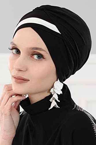 Design de Aisha Pré-amarrado Cabeça de turbante Instant