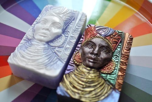 Africana Lady Silicone Mold Soop Plaster Cerwer Clay