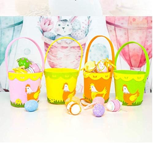 NC Non Páscoa Ovo de Páscoa Cesta de Páscoa Bunny Candy Storage Storage Caspa decorativa S para