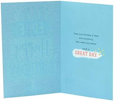 Cartão de aniversário do Reino Unido para o sobrinho - design brilhante e ousado - cartão de aniversário