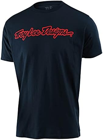 Troy Lee projeta camiseta de manga curta de assinatura masculina, camisa de bicicleta de montanha de motocross sujeira, adulto