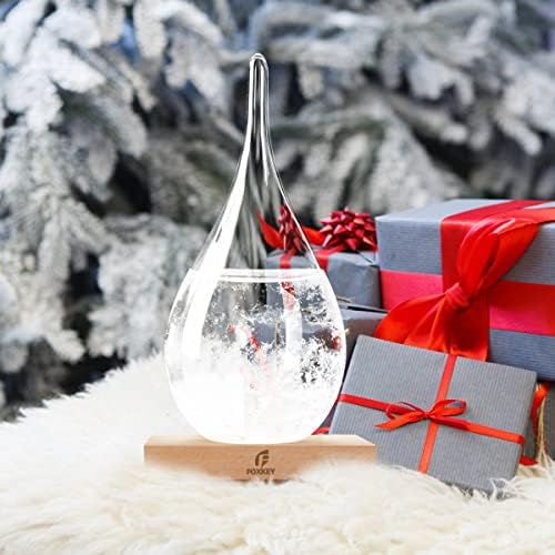 Decorações de Natal Storm Glass Christmas Snow Globe Weather Glass-Xmas Presentes, Presentes para homens