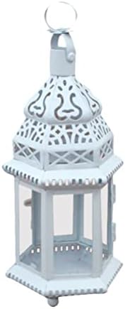 Mobestech Christmas Candlestick Handheld Greenhouse lâmpada de vento ferro elegante para lanterna de lanterna