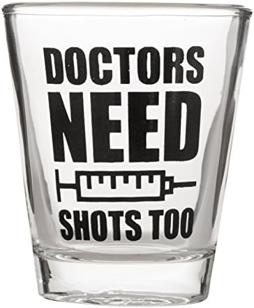 Os médicos também precisam de fotos - dia do MD - Dia - Glass de Shot Hilariante Hilariante