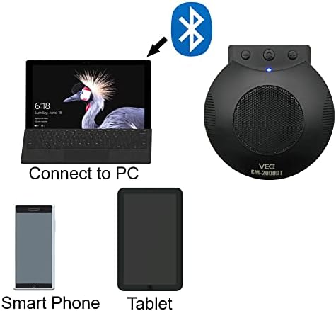 VEC CM-2000BT Bluetooth Desktop Conference Microfone/SpeakerPhone