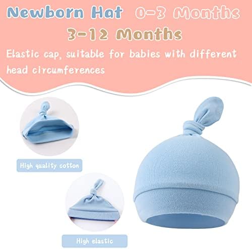 Recém-nascido Hospital Hat Hat Autumn Winter Baby Knot Beanie Baby Garotas Meninas Chapéus de 0 a 12 meses