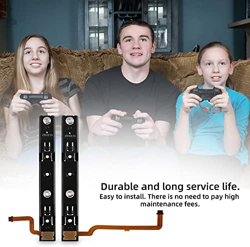 Slide Rail para Nintendo Switch Console Slide Bar, Substituição de peça para repartição e direita com cabo flexível e sensor para Nintendo Switch Console NS Reconstrução Trilha