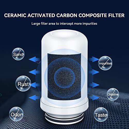 HMGGDD Cozinha Tap filtro Purificador de água Composto ativado Carbono Dripção Filtração Home Torneira